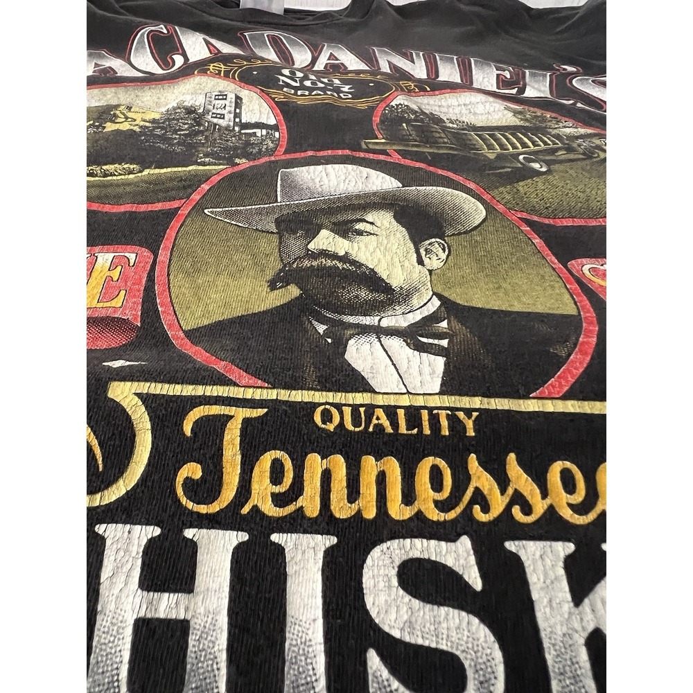 Vintage 90's Jack Daniels 1991 Whiskey Sour Mash Single Stitch T Shirt XL Black - Picture 11 of 14